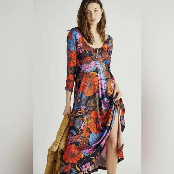 chinese dress ladies Maiah Navy Maxi Dress - US 14